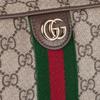 Gucci Ophidia Beschichtete Stoff Schultertasche Klein Damen Beige Dunkelbraun