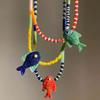 Collana con Ciondolo Perline Serie Oceano alla Moda Personalizzata Catena per Clavicola Pesciolino