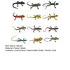 12Pcs Hairpin Vibrant Color Lizard Decor Handcrafted Hair Clip Hair Decoration Halloween Hair Accessory Fun Costume Gift