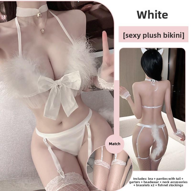 Sexy Lingerie Catwoman Bunny Woman Temptation Uniform Flirting Hot Pajamas Small Chest Passion Suit