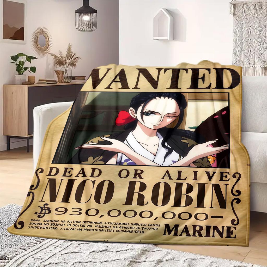Nico Robin Print Blanket Warm Comfortable Flannel Blanket Suitable for Bedrooms,Sofas, Beds,Chairs,Travel -QIAO72