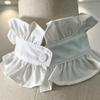 Stand Collar Ruffled Detachable Collar Polyester Decorative Neck Ruff  For Women