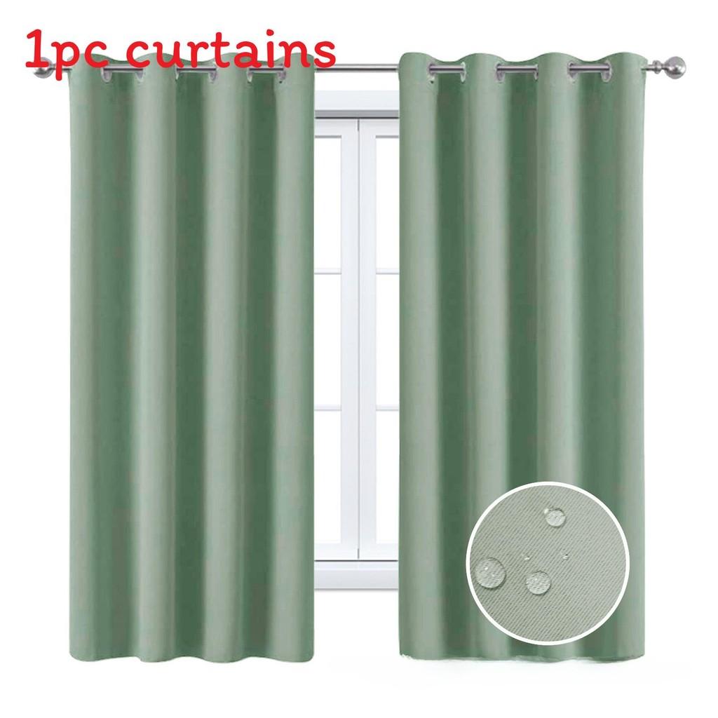 Solid Color Curtains With Insulation And Shading Design For Daily Household Use