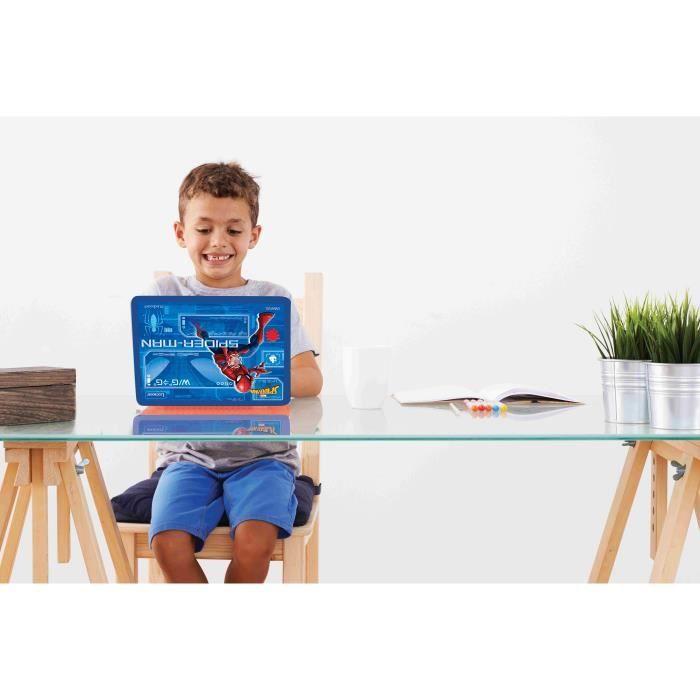 Ordinateur éducatif bilingue Spider-Man – 130 activités (French-English) avec écran couleurs