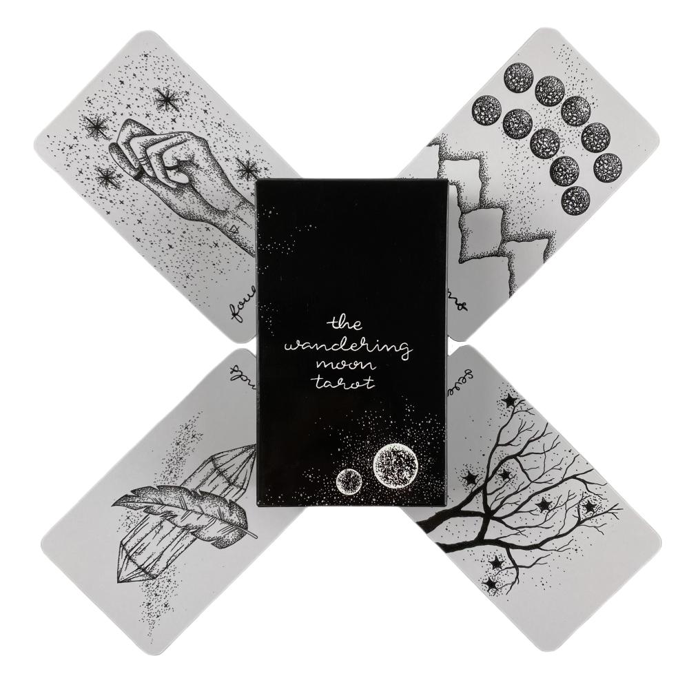 The Wandering Moon Tarot Cards A Deck Oracle English Visions Divination Edition Borad Playing Games