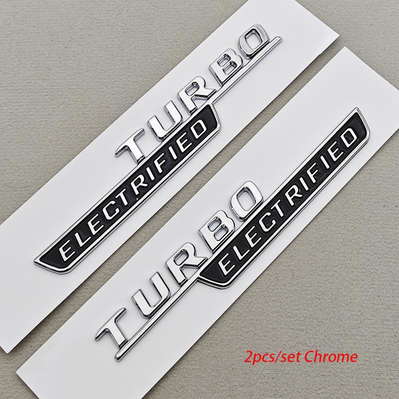 

3D ABS C43 TURBO ELECTRIFIED Emblem Side Fender Badge Rear Trunk Letters Logo For Mercedes Benz W206 AMG Car Styling Accessories