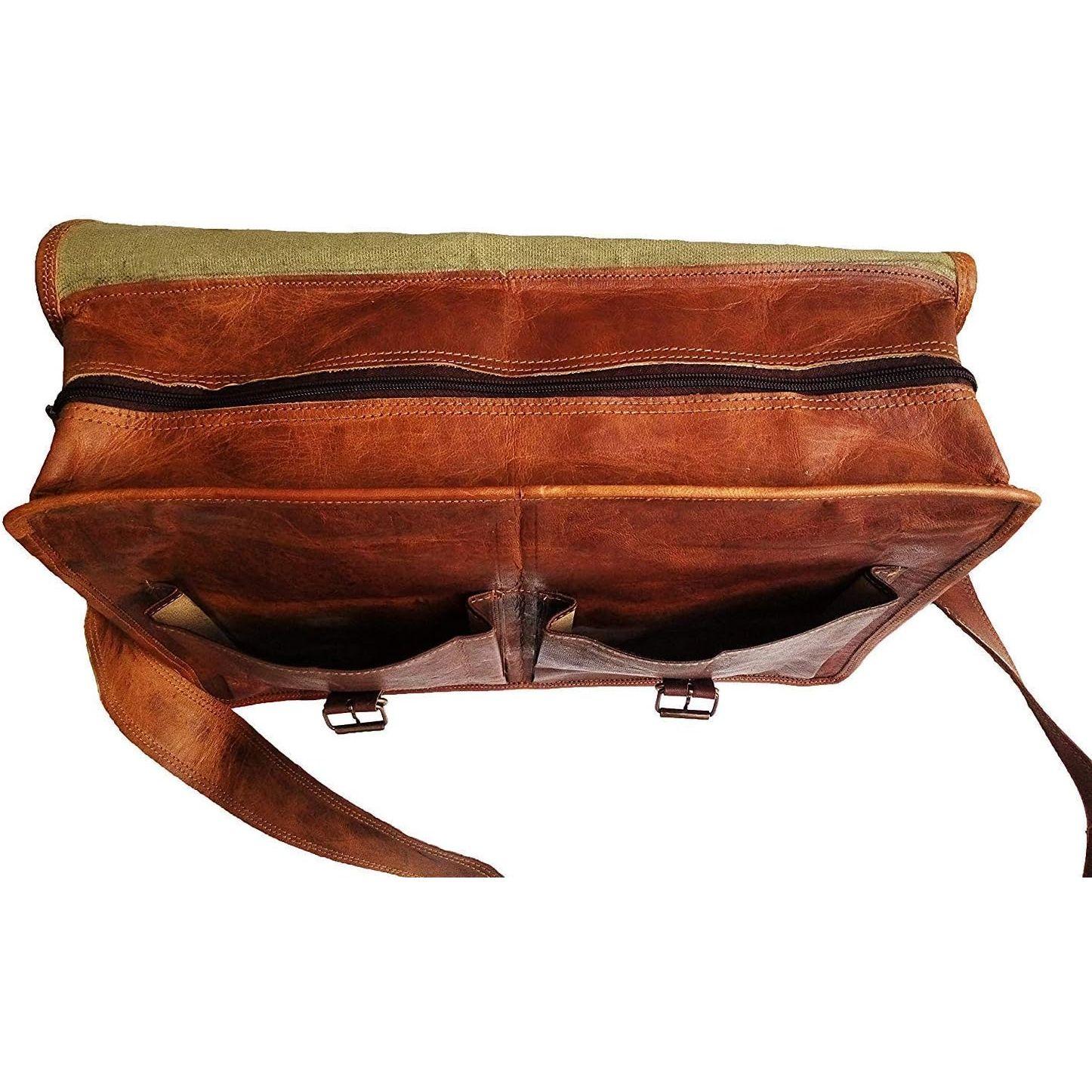 Кожаная сумка-мессенджер — фото 5