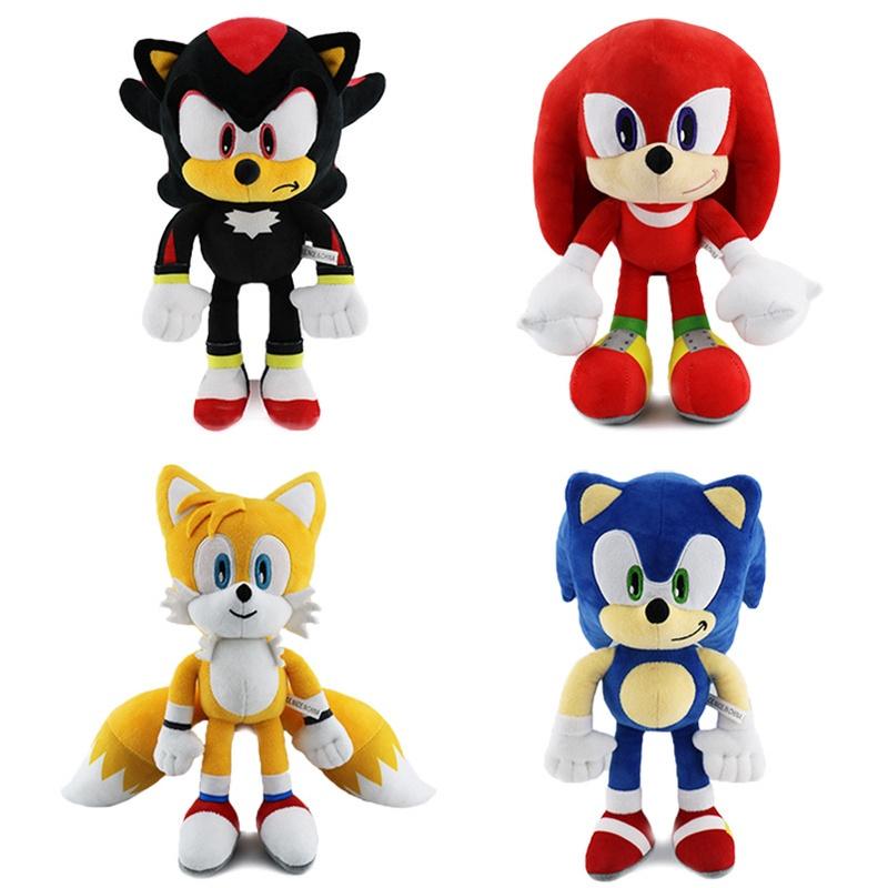 Peluche Lussuoso 30 Cm Sonic The Hedgehog Shadow Giocattolo Ideale Per Giovani Fan Di Sonic E Collezionisti