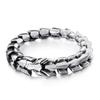 Punk Rock Viking Cuban Curb Bracelet Wrist Men Retro Hiphop Stainless Steel Charm Chain Male Dragon Bracelets Bangle Jewelry