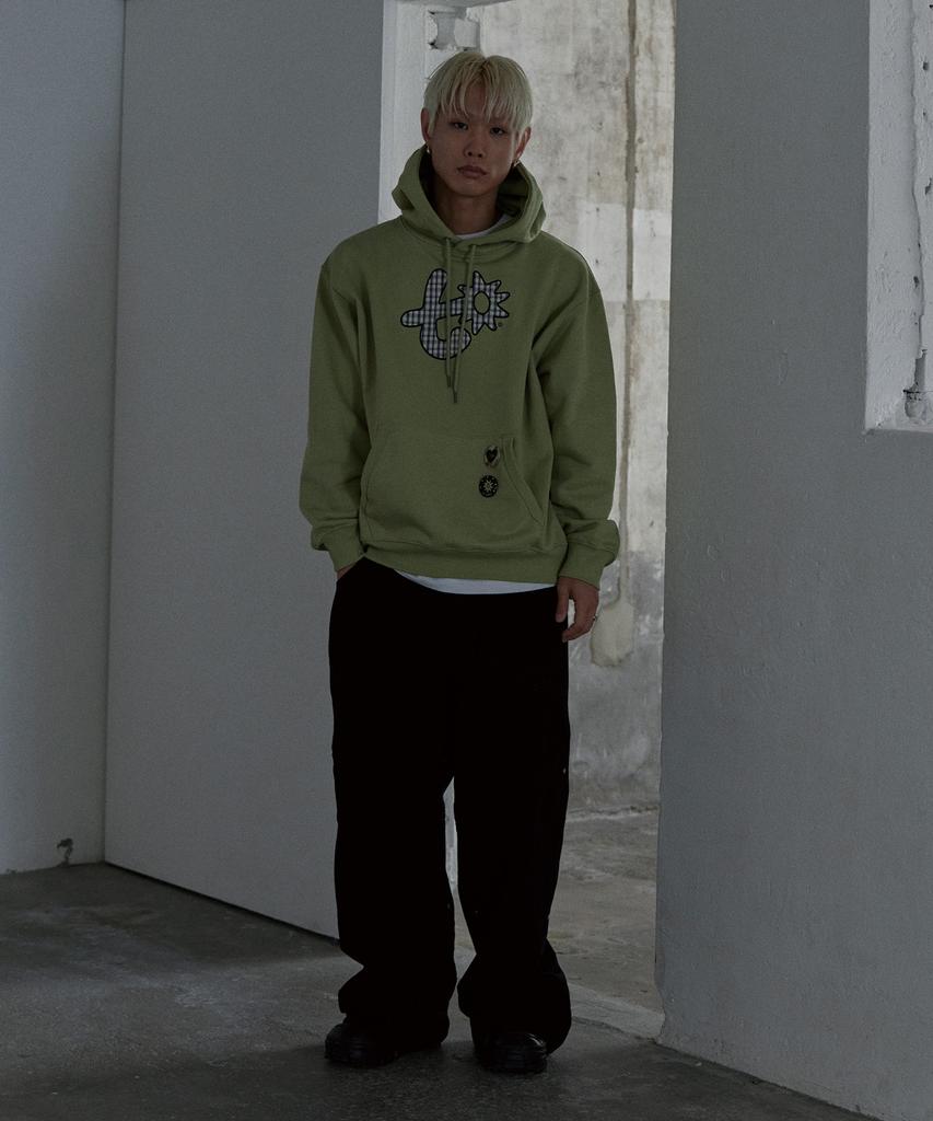 Tonilolenseu Washed Double Knee Pants Black