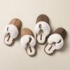 Plush cotton slippers winter home indoor non-slip cotton mop plush thick sole 2025 new thermal shoes