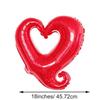 10pcs Heart Foil Balloons, Wedding Party Heart Balloons, Marriage Proposal Heart Balloons, Balloons for Valentine's Day, Wedding