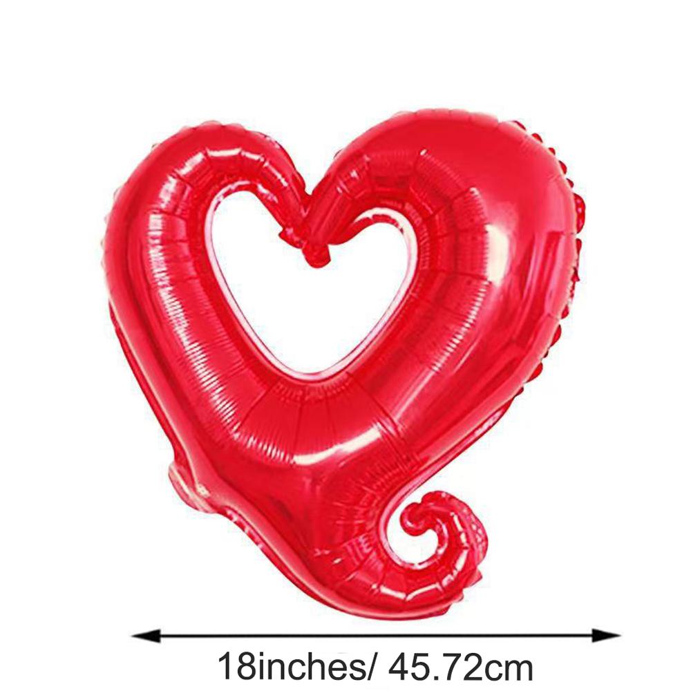 10pcs Heart Foil Balloons, Wedding Party Heart Balloons, Marriage Proposal Heart Balloons, Balloons for Valentine's Day, Wedding