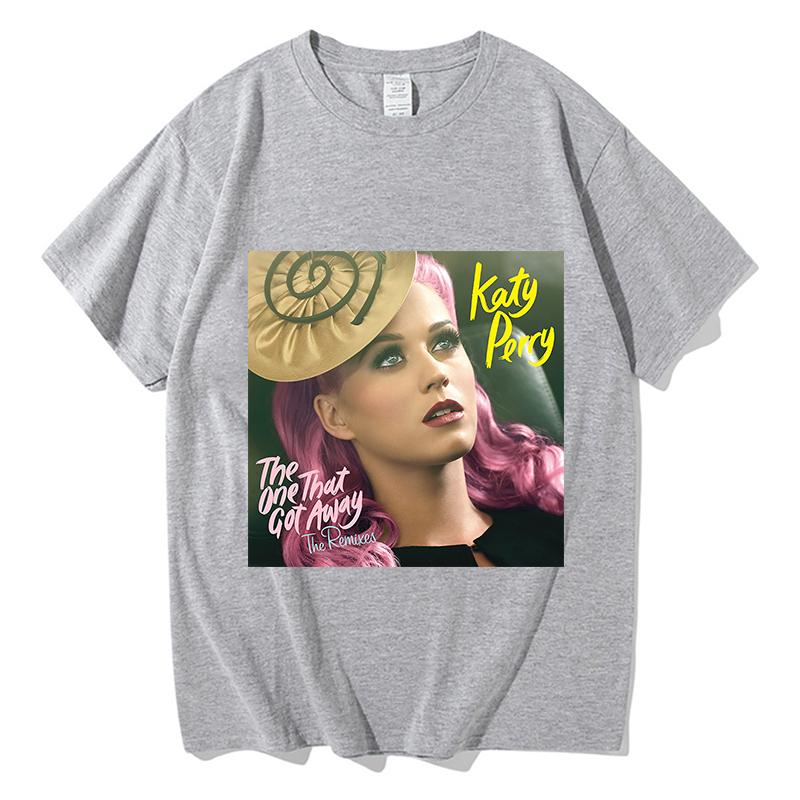 Katy Perry The One That Got Away TShirt Y2k Letters Printed Personality Tee Summer Fashion Streetwear Gift Short Sleeve Clothes