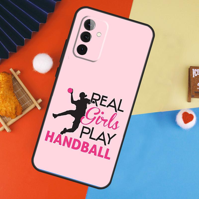 Stylish Playing Handball Cover For Samsung Galaxy A15 A25 A35 A55 A52 A32 A12 A14 A34 A54 A51 A71 A53 A33 A13 Case
