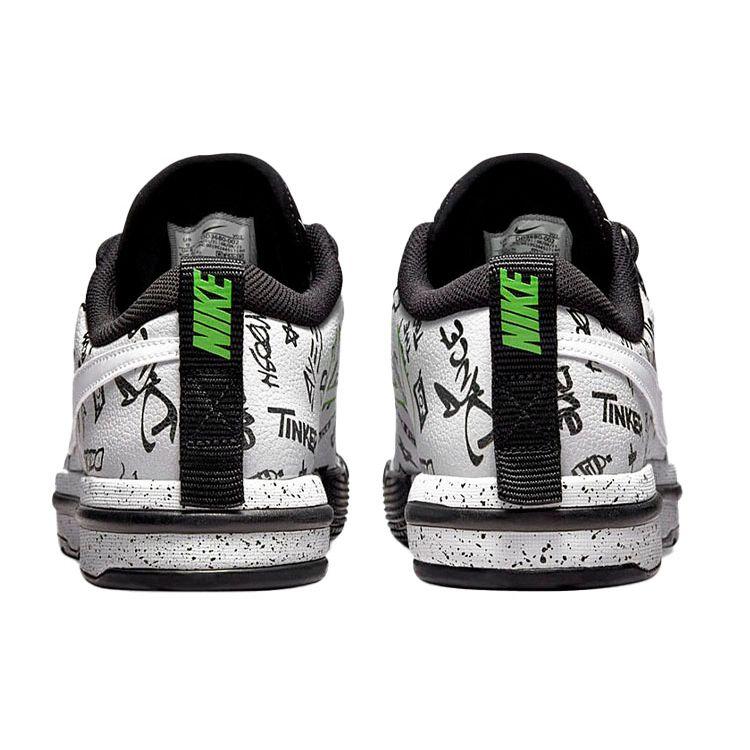 Nike Pantofi sport unisex Air Sesh cu imprimeu integral alb-platină pură-verde DD3680-002