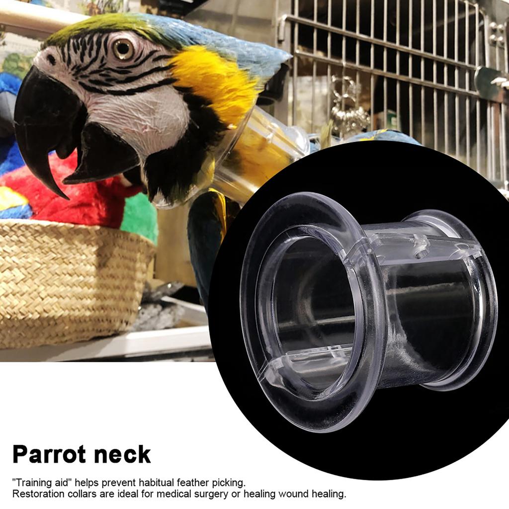 Pet Parrot Anti Bite Picking Feather Wound Healing Protective Neck Cover Collar for Bird