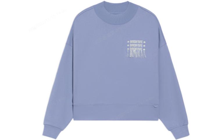 Li Ning Sweatshirt Women s Flower Cyan Purple AWDS148-4 XXL