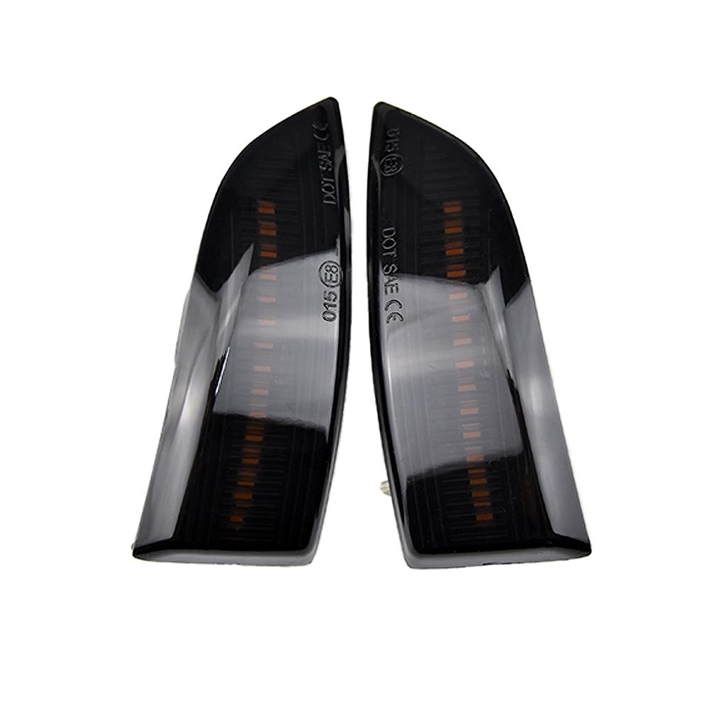 2PCS Dynamic Turn Signal Light for Renault Megane MK3 Laguna III X91 Scenic Fluence Side Rear Mirror Sequential Indicator Light