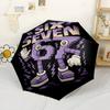 Soccer Goalkeeper Celebration Portable Automatic Umbrella Folding Umbrella with 8 Ribs Durable Plastic & Iron All-Season Umbrella for Travel