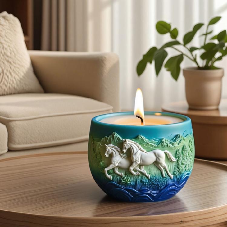 Horse Silicone Mold Resin Crafts Moulds Planter Flexible Reusable Mold for Creating Unique Decorative Items and Gifts