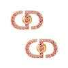 CD Letter Exquisite Artificial Crystal Earrings Women Earrings E1742PTCCY-D324
