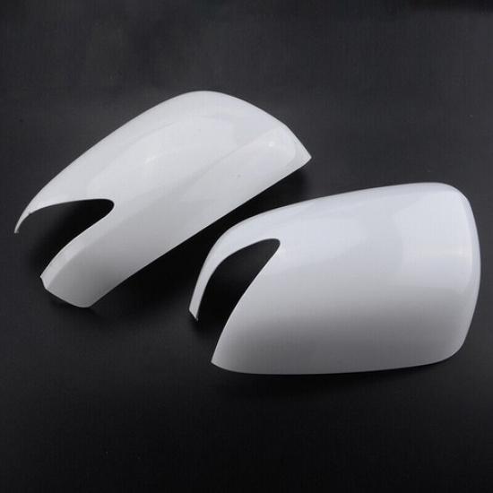 2PCS Side Rear Mirror Cover Cap Set For Honda Fit Jazz 2009 2010 2011 2012 2013