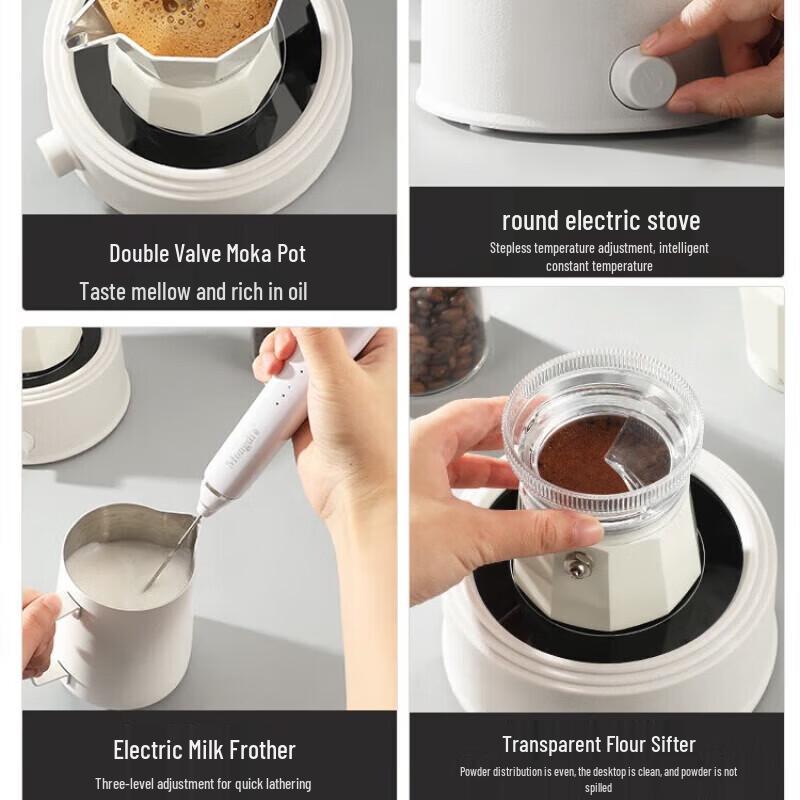 JiaZhiLi Business Gift 12-Piece Moka Pot & Insulated Cup Set