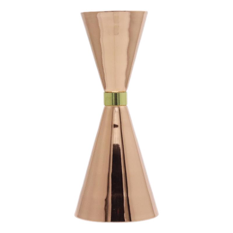 304 Stainless Steel Gold Ring Conical Jigger with Measurement Scale