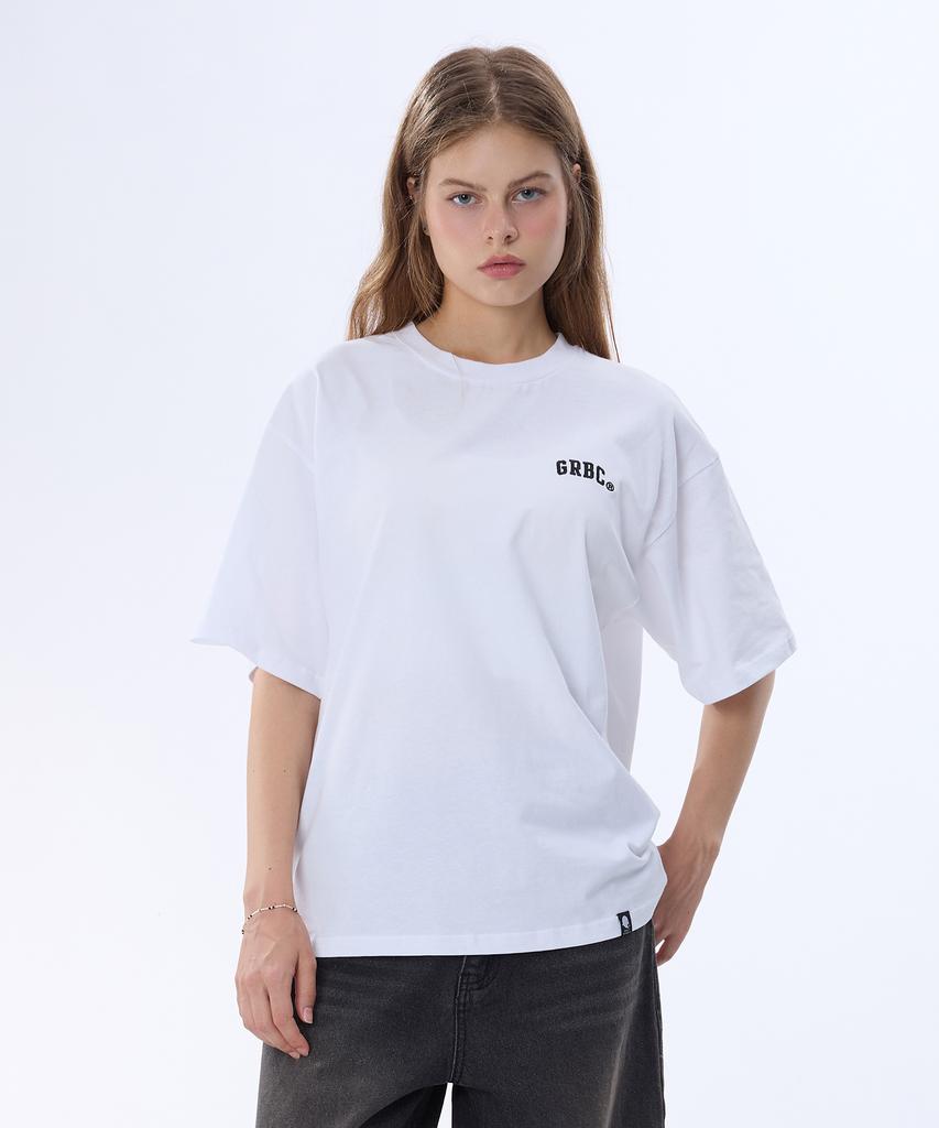 GHOST REPUBLIC Grbc Small Embroidered Oversized Short Sleeve T-Shirt 2 Colors Gt-341