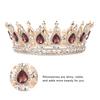 Hochzeit Haarschmuck Strass Tiara Runde Krone Handgefertigt Braut Abschlussball Schmuck