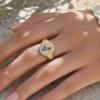 Butterfly Heart Pattern Versatile Finger Ring Titanium Steel 1 Pc