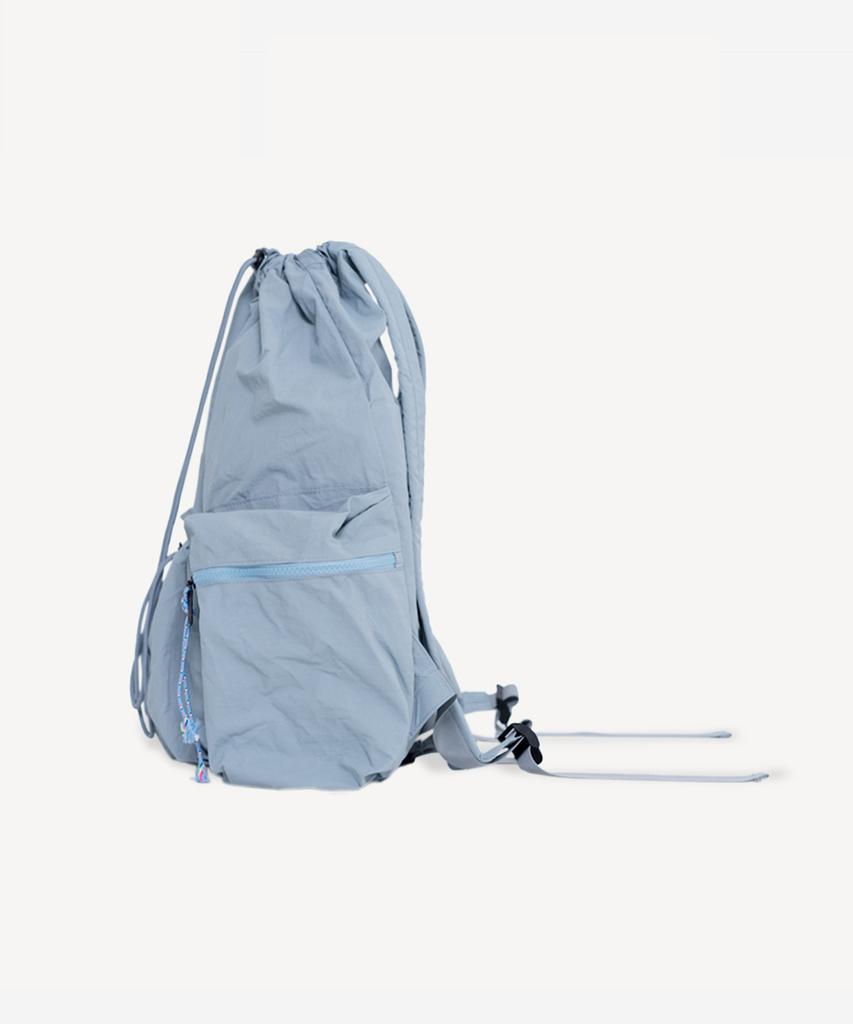 Prends Soin De Toi Drawstring Nylon Backpack Sky Blue