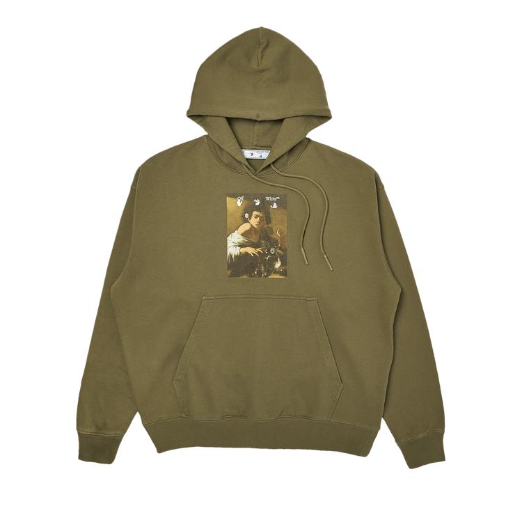 

Off-White Худи для скейтбординга Caravaggio Boy Зеленый/мультиколор Мужские топы OMBB085F21FLE0135584 M