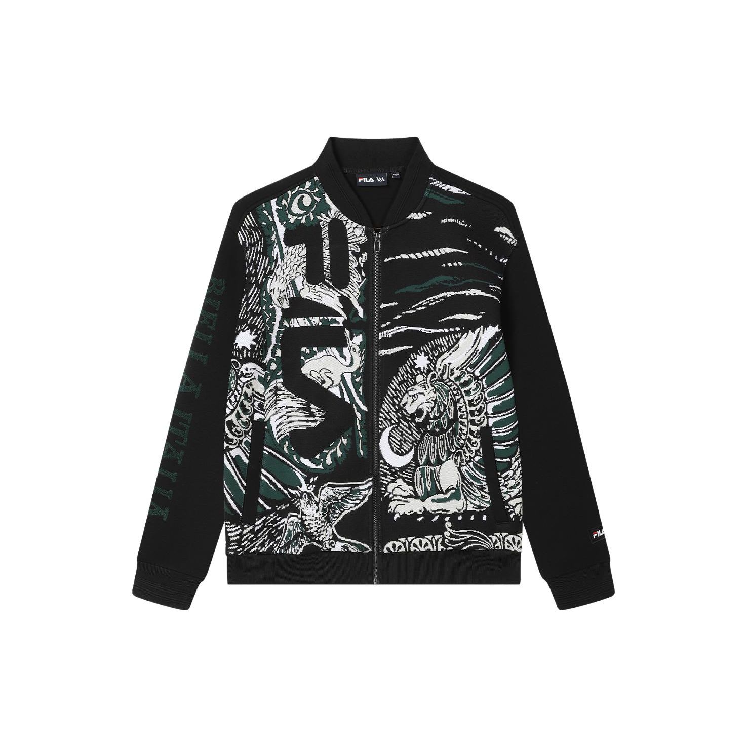 

FILA Logo Printed Animal Pattern Casual Knit Jacket Men Jackets F11M418507F-ZA L