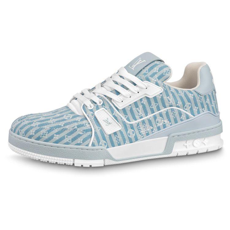 Louis Vuitton Lv Trainer Sneakers 'Blue Stripes With Monogram' 1ABG1N