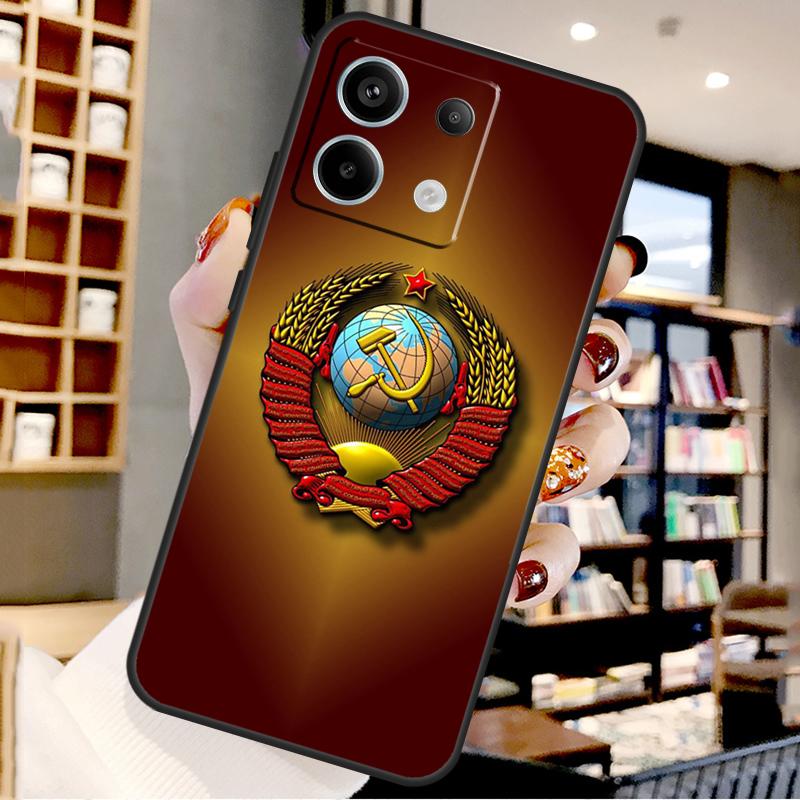 Soviet Union USSR Flag For Xiaomi Redmi Note 13 Pro 9 10 11 12 14 15 Pro Plus Case For Redmi 15 12C 13C 14C 10C 15C