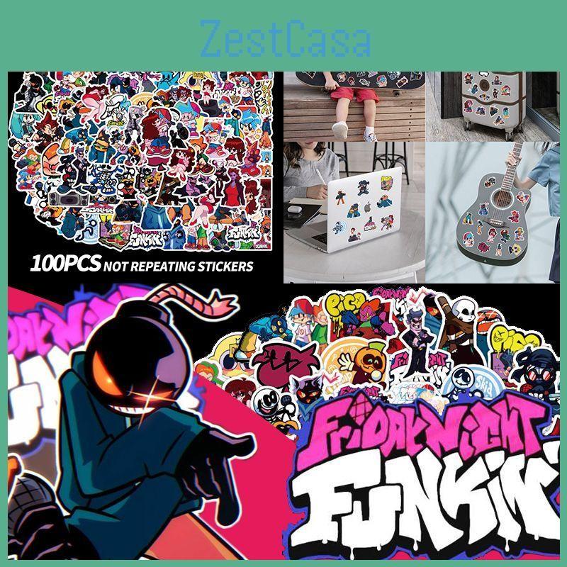 100pcs Night Friday Funkin Sticker Pack Set Game Diy Imposter Waterproof Decal