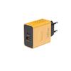 38W Dual-Port USB+PD Fast Charger with EU/US/UK Plug