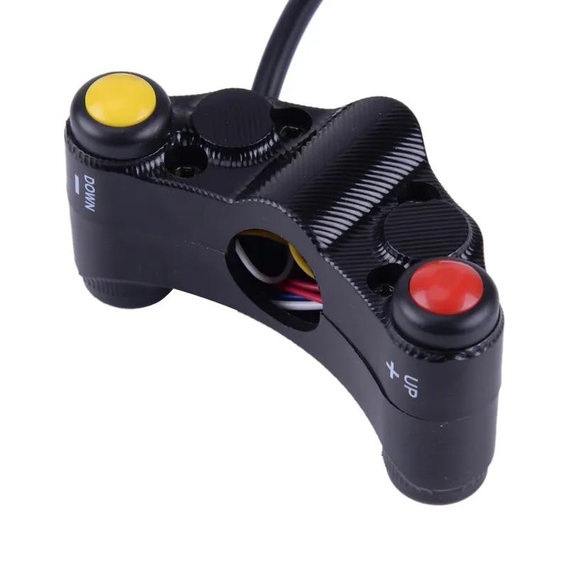 7 Buttons Multifuction ATV Motorcycle Control Switch Assembly 22mm Handlebar Moment/Latching Superior