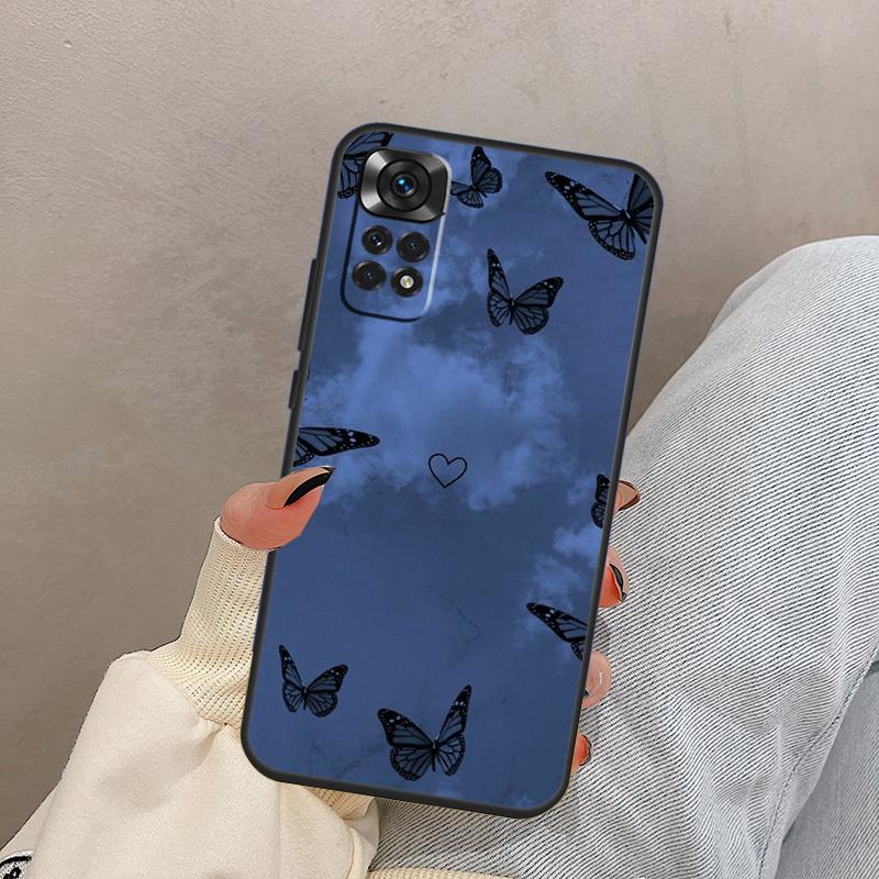 Butterfly Case For Xiaomi Redmi Note 12 11 8 9 10 Pro 11S 10S 9S Redmi 12C 10C 9A 9C 9T Back Cover