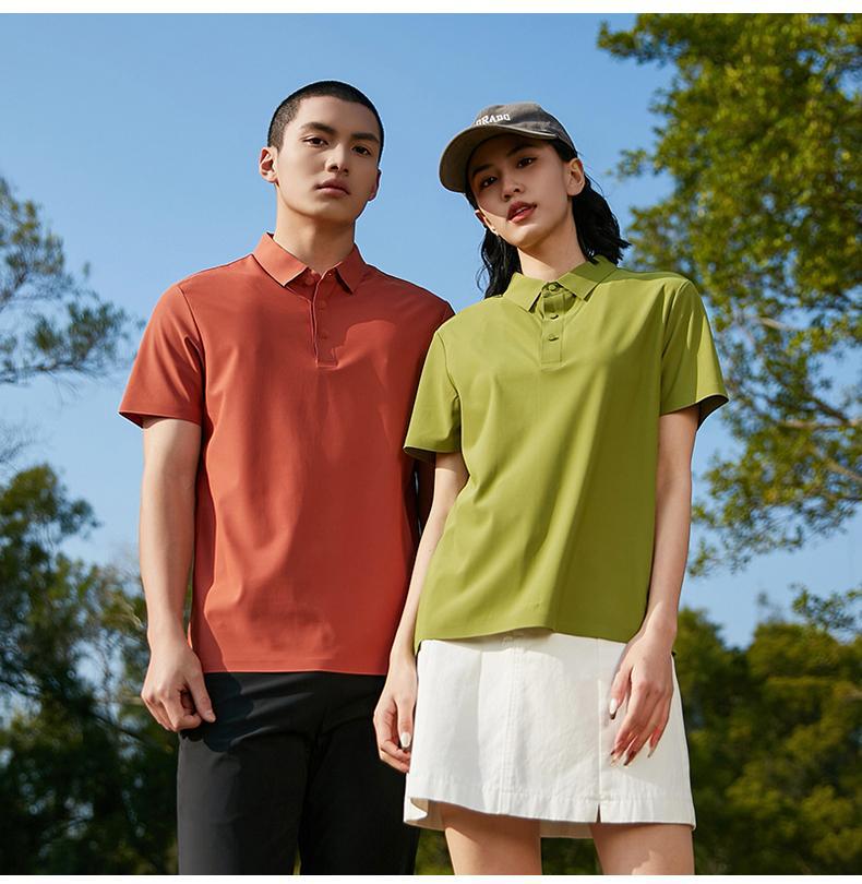 Custom Logo Quick-Dry Seamless Polo: Summer Ice Silk Cool Feel Lapel Short Sleeve Work Shirt