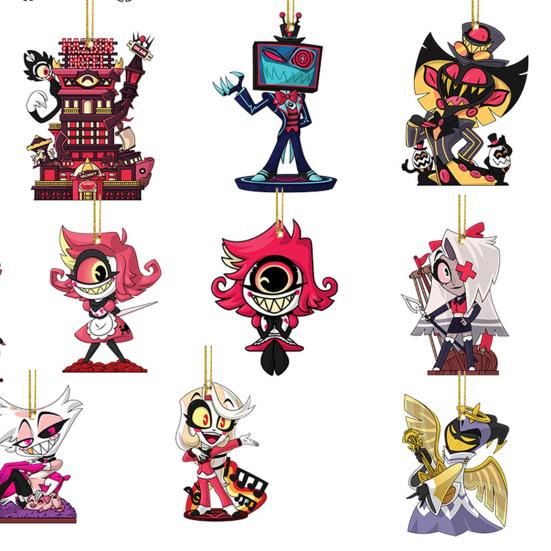 Hazbin Hotel Advent Calendar 24 Day Christmas Countdown Box with Unique Window Design Multifunctional Holiday Decoration for Kids Rooms Houses Cars