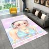 Cute Girl Super Sonico Cartoon Non-Slip Area Rug for Living Room,Bedroom,Playroom,Soft Carpet Floor Mat Home Decor Rug Kids Room