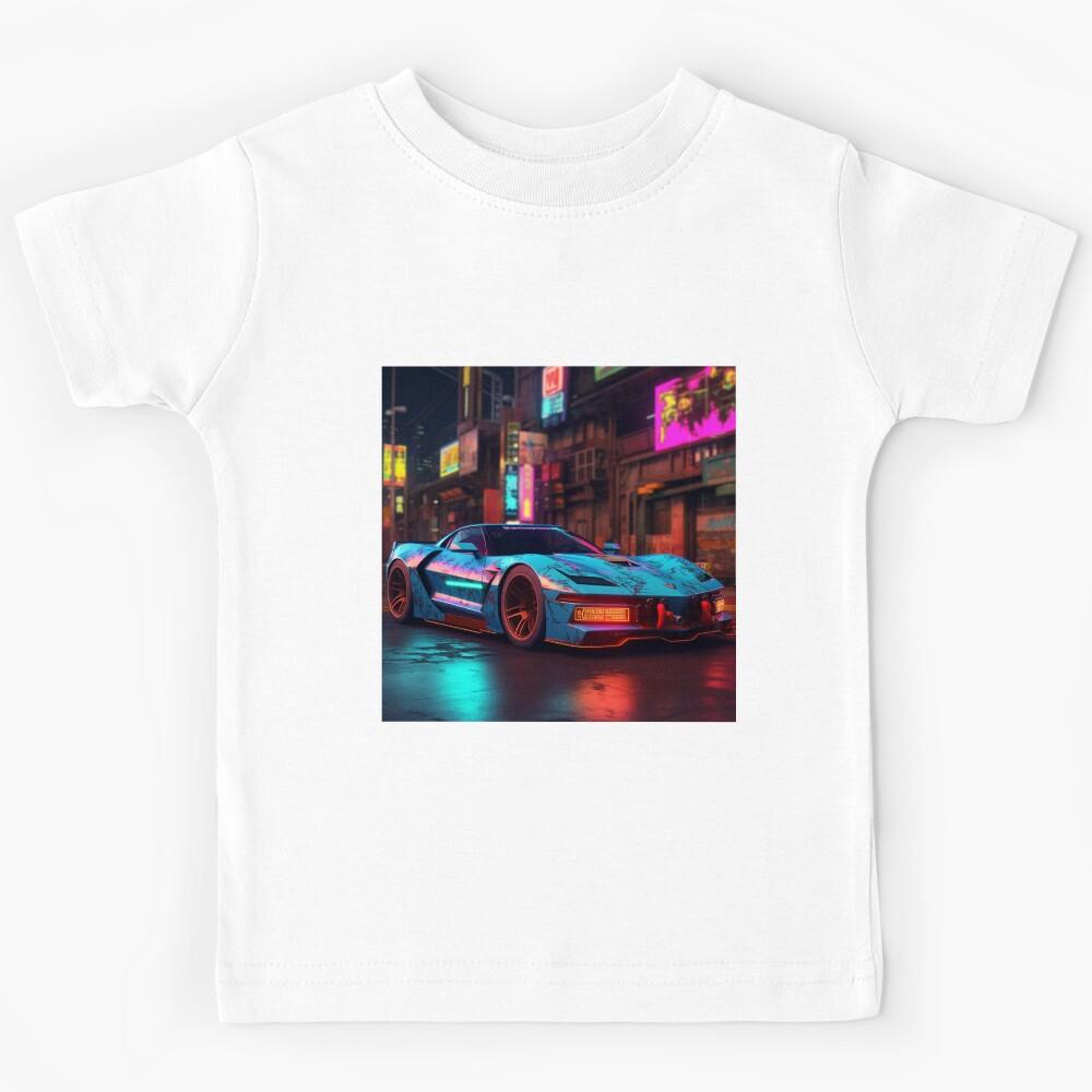 Cyberpunk Corvette 2 Kids T-Shirt 140