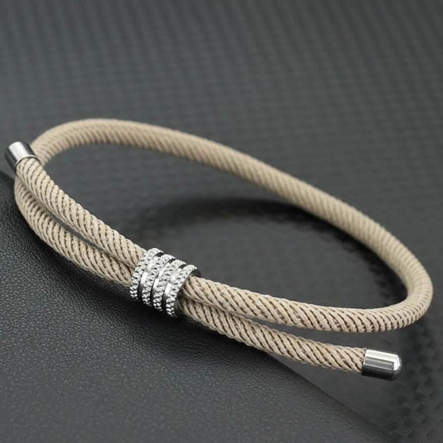 Simple Elegant Adjustable Cord Bracelet For Both Men And Women Grade A 4mm Rope Handmade Braided Friendship Braslet Unfading