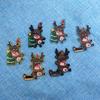 Personalized Christmas car sticker elk sleigh decorative sticker electric car body decorative sticker rear trunk sticker creative sticker.