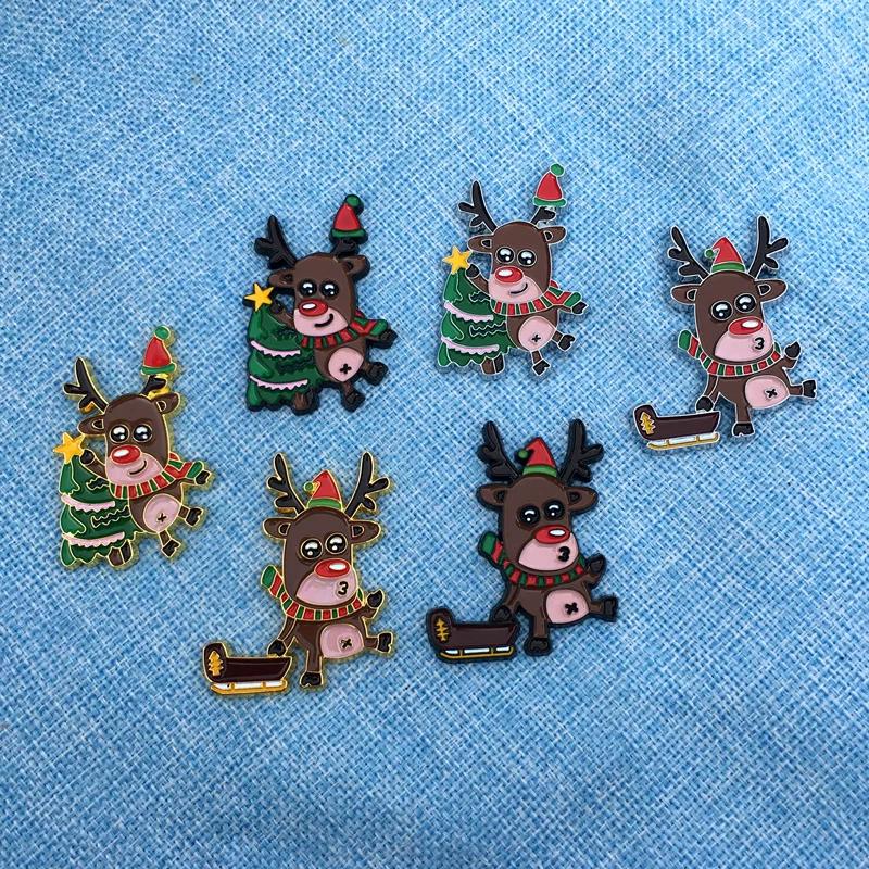 Personalized Christmas car sticker elk sleigh decorative sticker electric car body decorative sticker rear trunk sticker creative sticker.