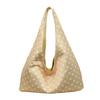 Grote capaciteit Polka Dot Schoudertote Tas Dames Dagelijkse Pendel Kantoor Gebruik PU Waterdruppel Vorm