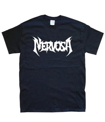 Men's and Women's T-shirts NERVOSA Print T-SHIRT Sizes S M L XL XXL Colours Black, White